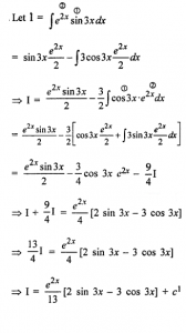 Que-2: ∫e2x sin3x dx