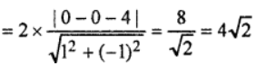 Que-22: Find the equation of the parabola whose focus is at the origin, and whose directrix is the line y – x = 4. Find also the length of the latus rectum, the equation of the axis, and the coordinates of the vertex.