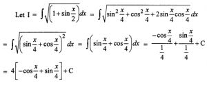 Que-7: √(1+sin x/2)