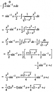 Que-22: ∫x sin-1 x dx