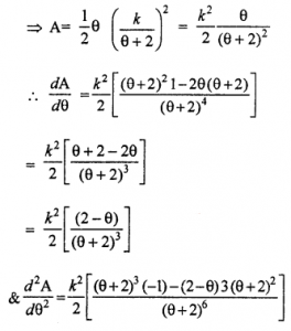 Que-13: The perimeter of a sector of a circle is constant. What will be the angle of the sector, if the area of the sector were to be maximum?