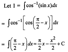 Que-12: cos-1(sin x)