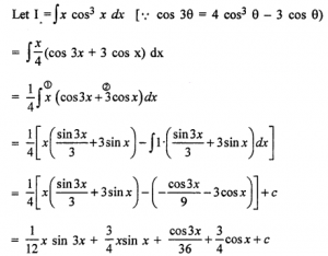 Que-26: ∫x cos³x dx