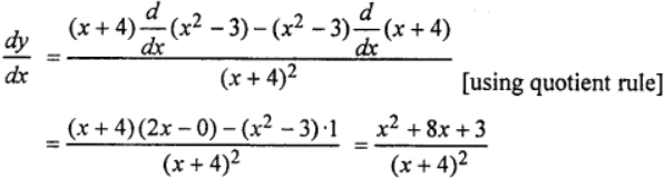 Que-6: y = (x²−3)/(x+4)