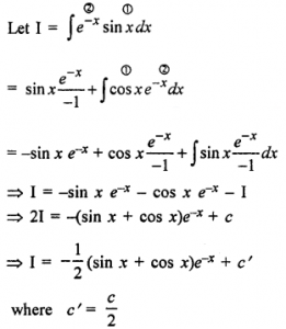 Que-3: ∫e-x sinx dx