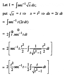 Que-32: ∫sec-1√x dx