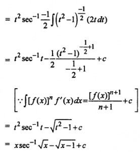 Que-32: ∫sec-1√x dx