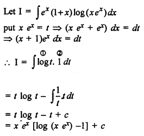 Que-34: ∫ex(1+x) log(x ex) dx