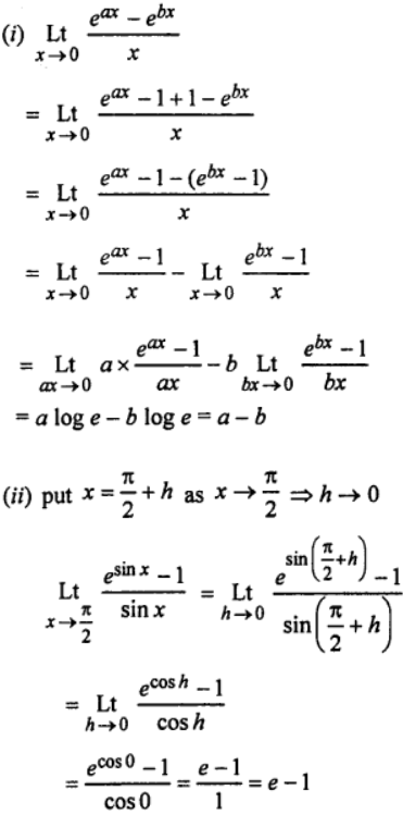 ISC CLASS-11 Maths OP Malhotra Ch-18 Exe-18I Que-3(i) and (ii): Solution