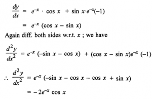 Que-2: (i) ex + sin x (ii) e-x sin x