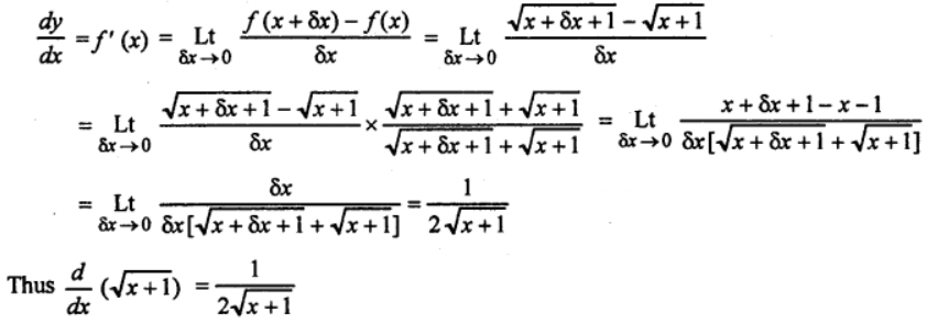 Que-5: √(x+1); x > – 1