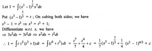 Que-40: ∫((x³-1)1/3 x5 dx