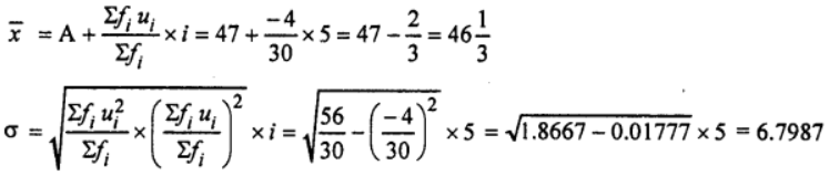 Then by step deviation method, we have 