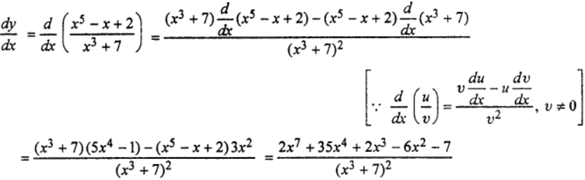 Que-8: y = [(x^5)−x+2]/(x³+7)