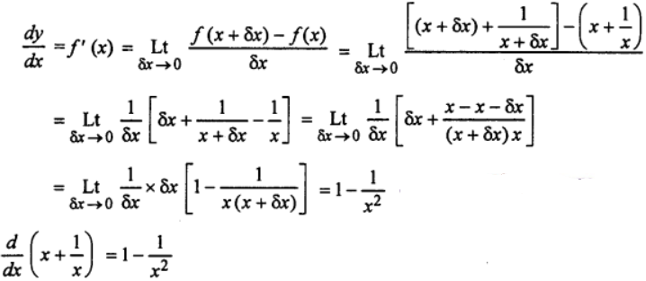 Que-8: x + 1/x