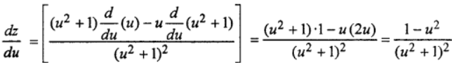 Que-10: z = u/(u²+1)