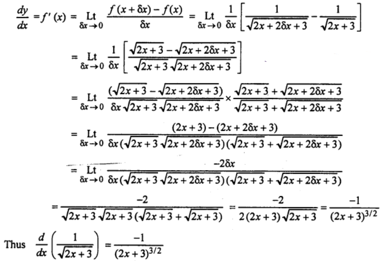 Que-9: 1 / √2x+3