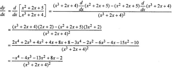 Que-11: y = (x²+2x+5)/(x³+2x+4)