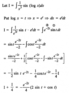 Que-7: ∫1/x³ sin(logx) dx