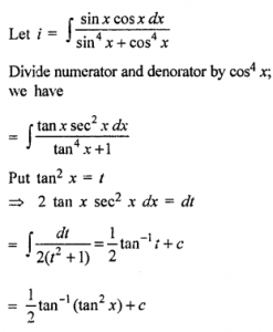 Que-22: ∫sinx cosx /sin4x+cos4x dx