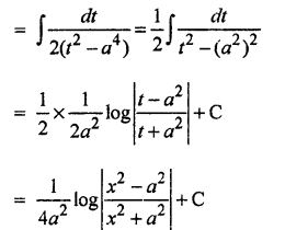 Que-6: (i) ∫x/x4−a4 dx (ii) ∫x²/a6−x6 dx (iii) ∫x/1−x4 dx