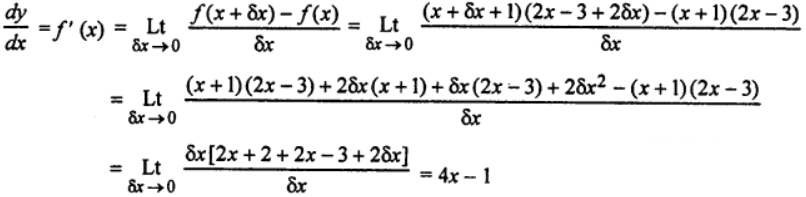 Que-11: (x + 1) (2x – 3)