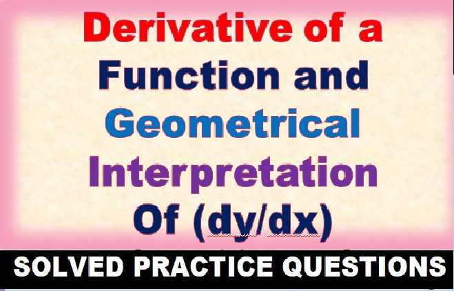 Differentiation Class 11 OP Malhotra Exe-19A ISC Maths Solutions