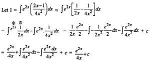 Que-13:∫ex(2x-1/4x²) dx