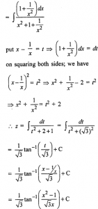 Que-9: (i) ∫x²+1/x4+x²+1 dx (ii) ∫x²+9/x4−2x²+81 dx (iii) ∫x²−8/x4+7x²+64 dx