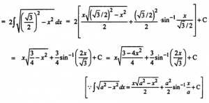 Que-3: ∫√3−4x² dx
