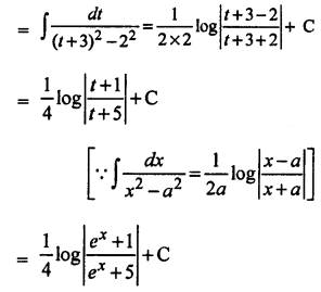 Que-5: (i) ∫x/ x4+2x²+3 dx (ii) ∫ ex/e2x+6ex+5 dx (iii) ∫cosx/(1−sinx)(2−sinx)dx (iv) ∫dx/x[10+7logx+(logx)²] (v) (3sinθ−2)cosθ/5−cos²θ−4sinθ dθ