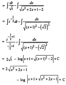 Que-8: ∫2x+1/√x²+2x−1 dx