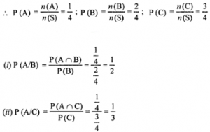 Que-9: Assume that each born child is equally likely to be a boy or a girl. If a family has two children then what is the conditional probability that both are girls ? Given that (i) the youngest is a girl? (ii) at least one is a girl?