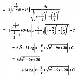 Que-10: ∫6x+7/√(x−5)(x−4) dx