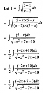 Que-14: ∫√5−x/x−2 dx