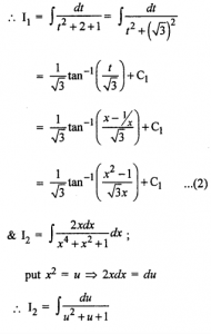Que-11: ∫(x−1)²/x4+x²+1 dx