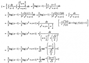 Que-21: ∫2x/x³−1 dx