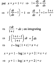 Que-18: (i) (x + 2y²) dy/dx = y, y > 0 (ii) (x + 3y²)dy/dx = y, given that when x = 2, y = 1. (iii) (3y² – x)dy = ydx (iv) y² + (x – 1/y)dy/dx = 0 (v) (x + y + 1)dy/dx = 1 (vi) y dx + (x – y³)dy = 0