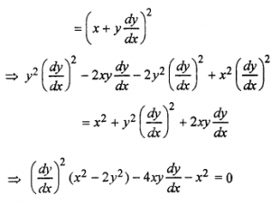 Que-5: Form the differential equation corres-ponding to y² – 2ay + x² = a² by eliminating a.