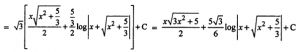 Que-7: ∫√3x²+5 dx