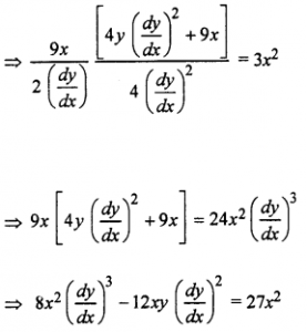 Que-9: Form the differential equation of the family of curves represented by c(y + c)² = x³.