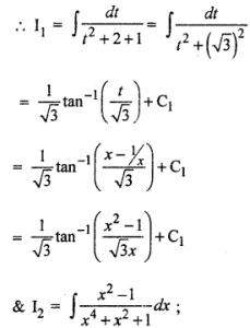 Que-10: i) ∫x²/x4+x²+1 dx (ii) ∫dx/x4+x²+1