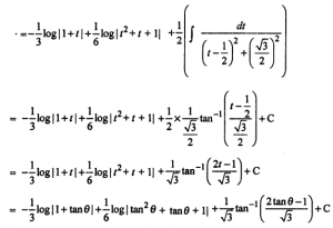 Que-23: ∫tanθ+tan³θ/1+tan³θ dθ