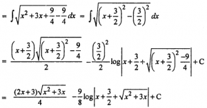 Que-11: ∫√x²+3x dx