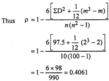 (i) Ten recruits were subjected to a selection test to ascertain their suitability for a certain course of training. At the end of the training, they were given a proficiency test. The marks, secured by recruits in the selection test x and proficiency test (y) are given below :