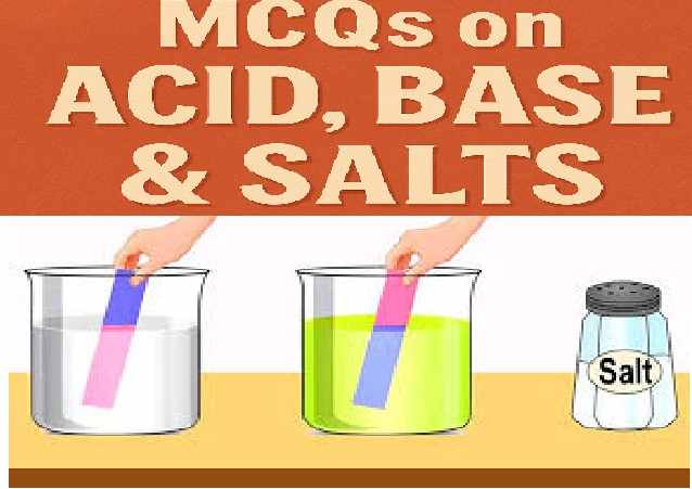 Acids Bases and Salts MCQs Concise Class-10 ICSE Chemistry Selina Solutions