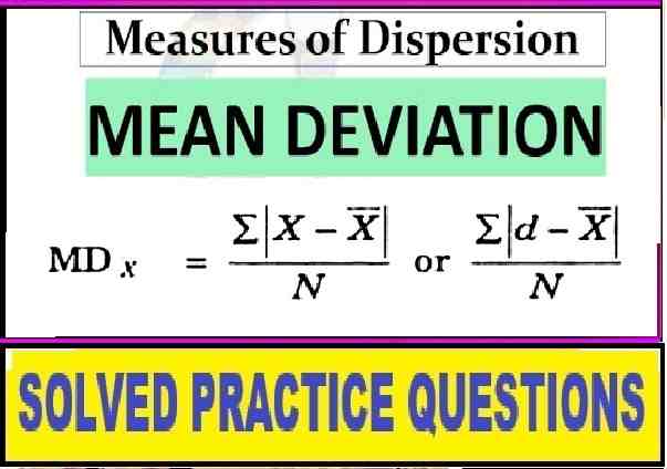 Measures of Dispersion Class 11 OP Malhotra Exe-21A ISC Mathematic Solutions
