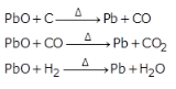 (c) Reduction of lead (II) oxide: