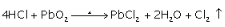 Hydrogen chloride→ Lead chloride
