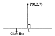 Que-13: Find the foot of the perpendicular from (0, 2, 7) on the line x+2−1 = y−13 = z−3−2